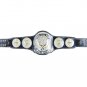 ATLAS PROGRESS WRESTLING CHAMPIONSHIP BELT DUAL PLATED BLACK LEATHER STRAP