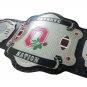 BUCKEYE NATION WRESTLING CHAMPIONSHIP BELT BLACK LEATHER STRAP ADULT SIZE