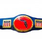 FLORIDA HEAVYWEIGHT TAG TEAM WRESTLING CHAMPIONSHIP BELT ADULT SIZE BLUE LEATHER STRAP