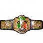 NWA IRELAND TAG TEAM WRESTLING CHAMPIONSHIP BELT BLACK LEATHER STRAP ADULT SIZE