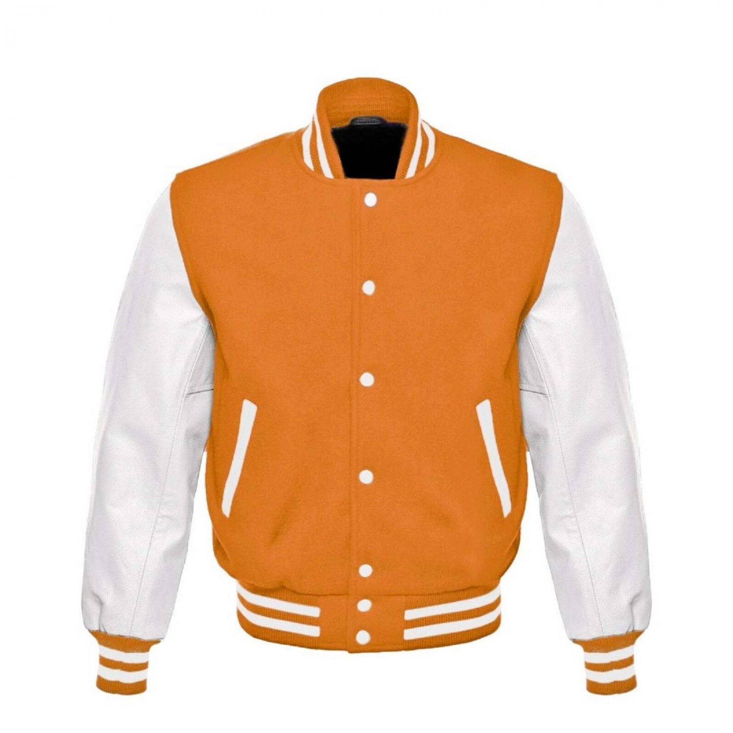 New DC Letterman Baseball Collage Orange wool White leather sleeves ...