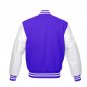 New DC Letterman Baseball Collage Royal Blue wool White leather sleeves varsity jacket size XL