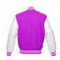New DC Letterman Baseball Collage Purple wool White leather sleeves varsity jacket size 4XL
