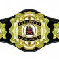 HAPPY HALLOWEEN WRESTLING CHAMPIONSHIP BELT ADULT SIZE BLACK LEATHER STRAP