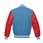 New DC Letterman Baseball Collage Lime Blue wool Red leather sleeves varsity jacket size S
