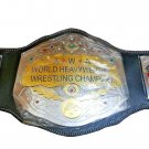 AWA WORLD HEAVYWEIGHT WRESTLING CHAMPIONSHIP BELT ADULT SIZE BLACK LEATHER STRAP