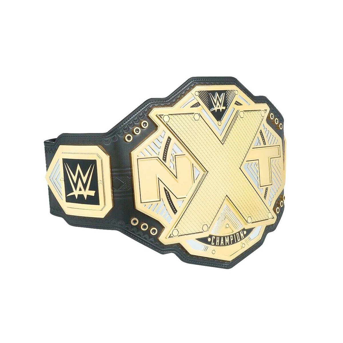 NXT WRESTLING CHAMPIONSHIP BELT ADULT SIZE BLACK LEATHER STRAP