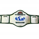 WCW WORLDTELEVISION WRESTLING CHAMPIONSHIP BELT BLACK LEATHER STRAP ADULT SIZE