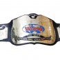 ATTITUDE ERA WORLD TAG TEAM WRESTLING CHAMPIONSHIP BELT ADULT SIZE BLACK LEATHER STRAP
