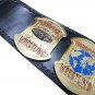 ECW WORLD HEAVYWEIGHT HARDCORE WRESTLING CHAMPIONSHIP BELT ADULT SIZE BLACK LEATHER STRAP