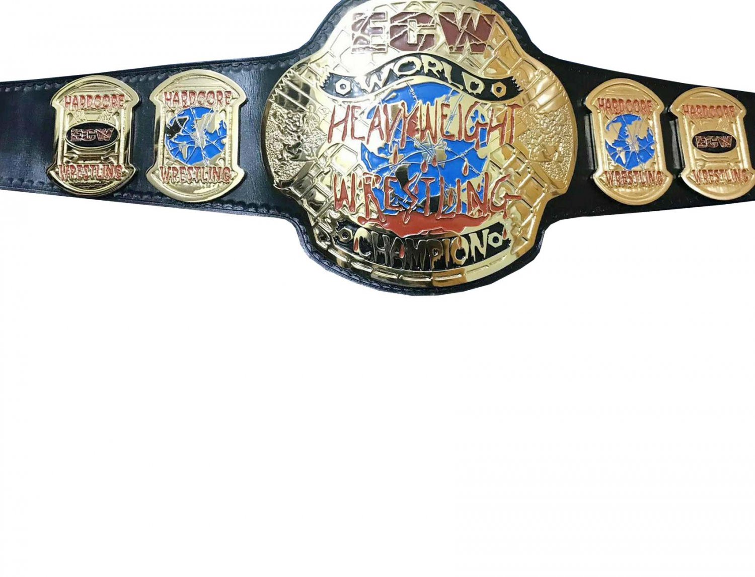 ECW WORLD HEAVYWEIGHT HARDCORE WRESTLING CHAMPIONSHIP BELT ADULT SIZE ...