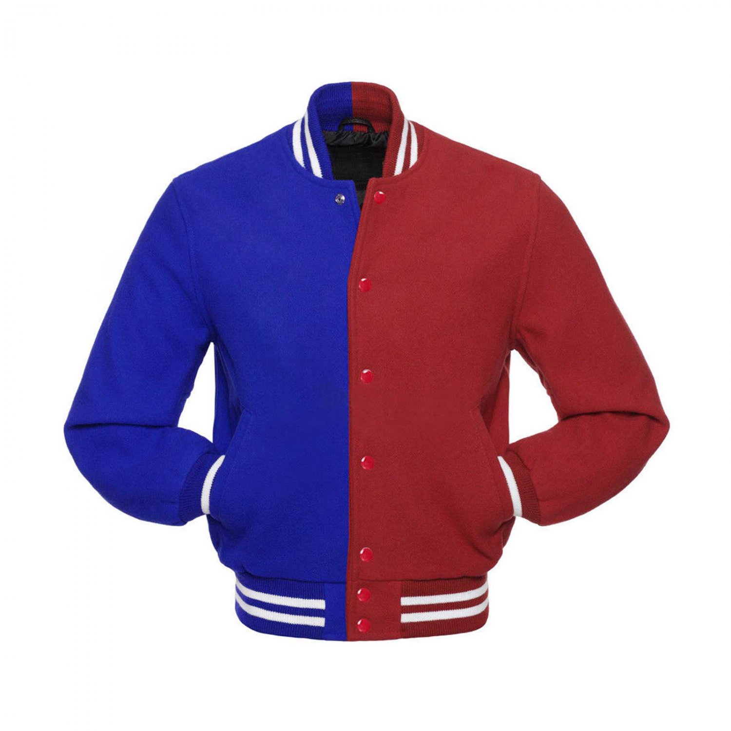 New DC Letterman Baseball Collage Red And Blue wool varsity