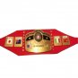 NWA DOMED GLOBE WRESTLING CHAMPIONSHIP BELT CUSTOM RED LEATHER STRAP