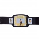 NWA MID AMERICA HEAVYWEIGHT WRESTLING CHAMPIONSHIP BELT BLACK LEATHER STRAP