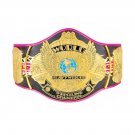 BRET HART SIGNATURE SERIES WINGED EAGLE WRESTLING CHAMPIONSHIP BELT BLACK LEATHER STRAP ADULT SIZE