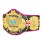 BRET HART SIGNATURE SERIES WINGED EAGLE WRESTLING CHAMPIONSHIP BELT BLACK LEATHER STRAP ADULT SIZE