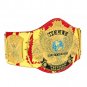 HULK HOGAN HULKAMANIA SIGNATURE SERIES WINGED EAGLE WRESTLING CHAMPIONSHIP BELT RED LEATHER STRAP