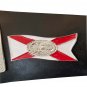 NWA FLORIDA TAG TEAM WRESTLING CHAMPIONSHIP BELT BLACK LEATHER STRAP ADULT SIZE