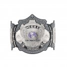 THE UNDERTAKER 30 YEARS SIGNATURE SERIES WRESTLING CHAMPIONSHIP BELT BLACK LEATHER STRAP