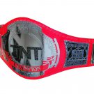 AEW TNT WRESTLING CHAMPIONSHIP BELT ADULT SIZE RED LEATHER STRAP