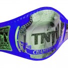 AEW TNT WRESTLING CHAMPIONSHIP BELT RE LEATHER CUSTOMISE ADULT SIZE BLUE LEATHER STRAP