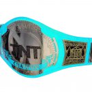 AEW TNT WRESTLING CHAMPIONSHIP BELT RE LEATHER CUSTOMISE ADULT SIZE LIME BLUE LEATHER STRAP