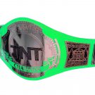 AEW TNT WRESTLING CHAMPIONSHIP BELT RE LEATHER CUSTOMISE ADULT SIZE GREEN LEATHER STRAP