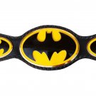BATMAN WRESTLING CHAMPIONSHIP BELT BLACK LEATHER STRAP ADULT SIZE
