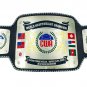 CWA CONTINENTAL WRESTLING ASSOCIATION WRESTLING CHAMPIONSHIP BELT ADULT SIZE BLACK LEATHER STRAP