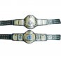 BIG EAGLE SCRATCH LOGO ATTITUDE ERA BLOCK LOGO AND WCW HEAVYWEIGHT WRESTLING CHAMPIONSHIP 2 BELT