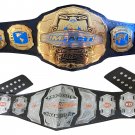 IMPACT WORLD CHAMPION AND KNOCKOUT WRESTLING CHAMPIONSHIP 2 BELT DEAL ADULT SIZE