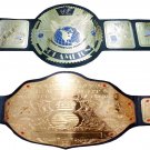 ATTITUDE ERA BIG EAGLE AND BIG GOLD CLASSIC WRESTLING CHAMPIONSHIP 2 BELT DEAL ADULT SIZE