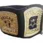 COW BOYS AMERICA,S TEAM WRESTLING CHAMPIONSHIP BELT BLACK LEATHER STRAP ADULT SIZE
