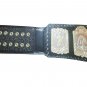 COW BOYS AMERICA,S TEAM WRESTLING CHAMPIONSHIP BELT BLACK LEATHER STRAP ADULT SIZE