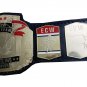 ECW TAG TEAM WRESTLING CHAMPIONSHIP BELT BLACK LEATHER STRAP ADULT SIZE