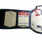 ECW TAG TEAM WRESTLING CHAMPIONSHIP BELT BLACK LEATHER STRAP ADULT SIZE