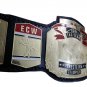 ECW TAG TEAM WRESTLING CHAMPIONSHIP BELT BLACK LEATHER STRAP ADULT SIZE