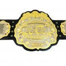 IWGP V4 HEAVYWEIGHT WRESTLING CHAMPIONSHIP BELT ADULT SIZE BLACK LEATHER STRAP
