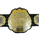 IWGP V4 HEAVYWEIGHT WRESTLING CHAMPIONSHIP BELT ADULT SIZE BLACK LEATHER STRAP