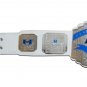 HUNTING TOWN HURRICANES HIGH SCHOOL STATE WRESTLING CHAMPIONSHIP BELT WHITE LEATHER STRAP ADULT SIZE