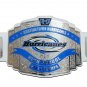HUNTING TOWN HURRICANES HIGH SCHOOL STATE WRESTLING CHAMPIONSHIP BELT WHITE LEATHER STRAP ADULT SIZE