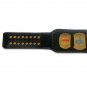 HEAVYWEIGHT WRESTLING CHAMPIONSHIP BELT BLACK LEATHER STRAP ADULT SIZE