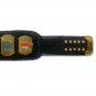 HEAVYWEIGHT WRESTLING CHAMPIONSHIP BELT BLACK LEATHER STRAP ADULT SIZE