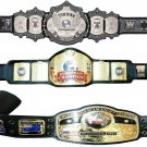 UNDERTAKER SIGNATURE SERIES AND NWA DOMED GLOBE AND EUROPEAN WRESTLING CHAMPIONSHIP 3 BELTS