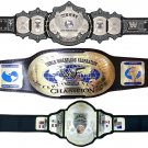 UNDERTAKER SIGNATURE SERIES INTERCONTINENTAL IC OVAL AND HULK HOGAN 86 WRESTLING CHAMPIONSHIP BELTS