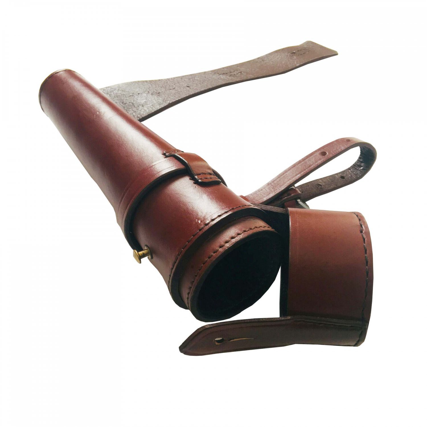 Horse Saddle Leather Hip Flask Leather Case Horse Hunting Gift Brown Color Premium Quality