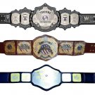 UNDERTAKER SIGNATURE SERIES AND IWGP USA AND NWA NATIONAL WRESTLING CHAMPIONSHIP BELTS