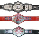 UNDERTAKER SIGNATURE SERIES AND NWA TELEVISION HEAVYWEIGHT WRESTLING CHAMPIONSHIP 3 BELTS