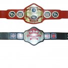 NWA TELEVISION AND NWA UNITED STATES HEAVYWEIGHT WRESTLING CHAMPIONSHIP 2 BELT DEAL ADULT SIZE