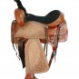WESTERN HORSE SADDLE TOOLED LEATHER TRAIL PLEASURE PREMIUM QUALITY BROWN COLOR SIZE 20